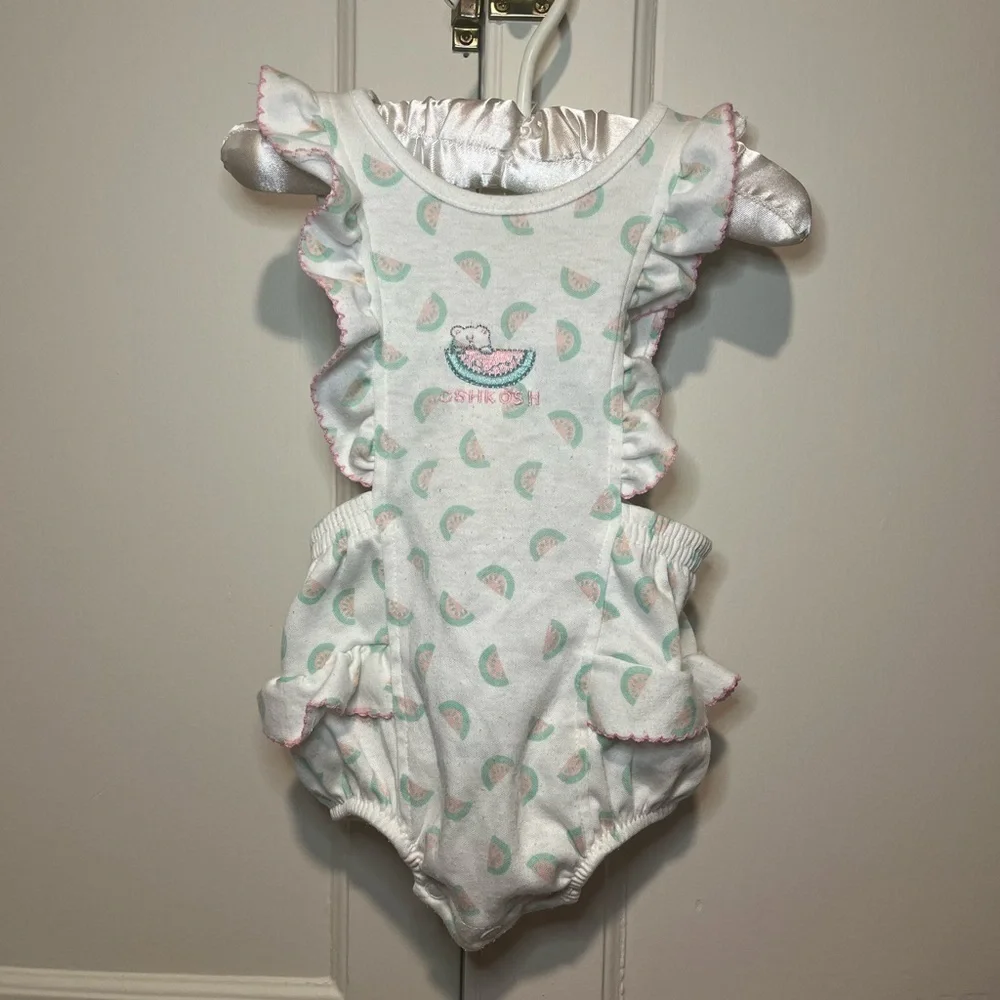 Vintage OshKosh B’Gosh Watermelon Bubble Romper